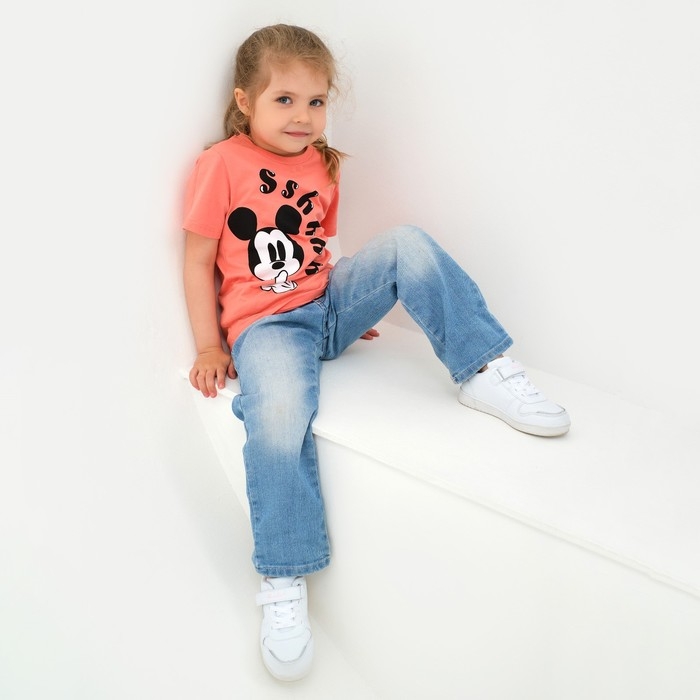 Футболка детская "Sshhhh" Микки Маус, рост 86-92