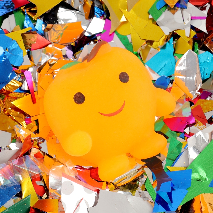 Хлопушка пневматическая Хлопушка пневматическая "Зверюшки" 30см серпантин+ мялка