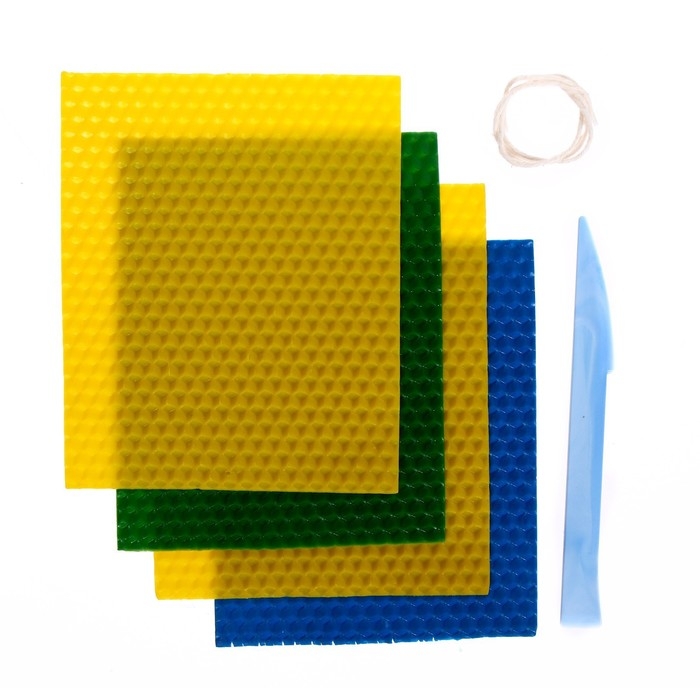 Свечи из вощины &laquo;Новый год! Уютный домик&raquo;, новогодний набор для творчества