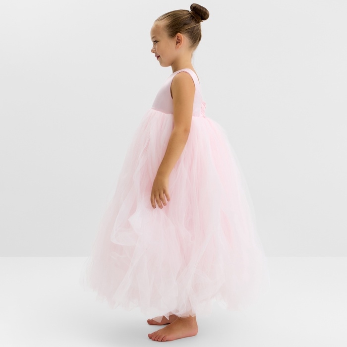 Платье детское нарядное KAFTAN рост 130, пыльно-розовый Платье детское нарядное KAFTAN рост 130, пыльно-розовый