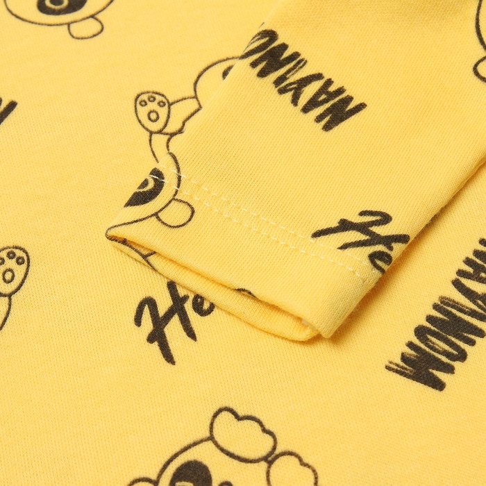 Боди детский, цвет жёлтый, рост 74 см