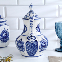 Кувшин &laquo;Восточный&raquo;, 15х18х27 см, 1,76 л, гжель