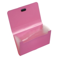 Папка на резинке А6, 12 отделений, узоры, розовая пастель Папка на резинке А6, 12 отделений, узоры, розовая пастель