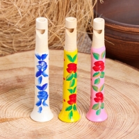 Свистулька-дудочка «Расписная», 12 см, микс Свистулька-дудочка «Расписная», 12 см, микс