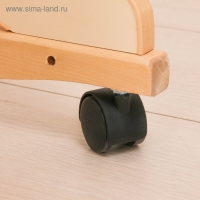 Детская кроватка &laquo;Мишутка&raquo; на колёсах или качалке, цвет бежевый