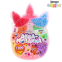 Набор шариков для аквамозаики «Единорог», 1300 шариков Набор шариков для аквамозаики «Единорог», 1300 шариков