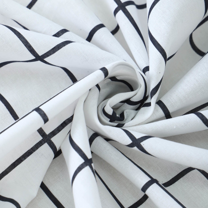 Простыня на резинке Атра 180х200х20, Таттерсол, бело-земельный, бязь 120г/м, хл100%