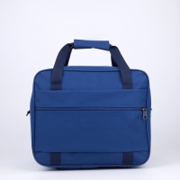 Сумка дорожная на молнии, 2 наружных кармана, длинный ремень, цвет синий Сумка дорожная на молнии, 2 наружных кармана, длинный ремень, цвет синий