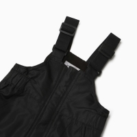 Полукомбинезон утеплённый для мальчиков, цвет чёрный, рост 74 см