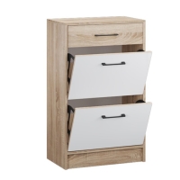 Обувница Денвер, 600х360х990, Дуб сонома/Белый Обувница Денвер, 600х360х990, Дуб сонома/Белый