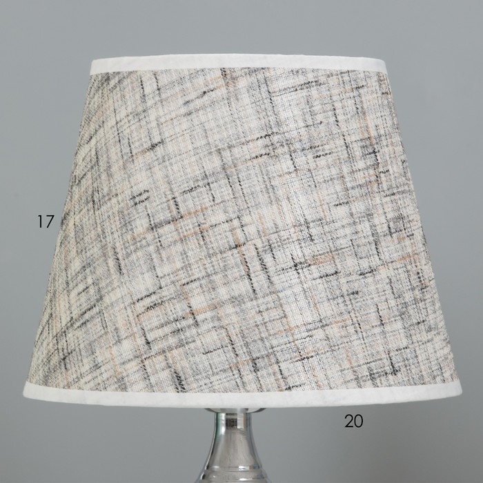 Лампа настольная "Адель" 1х40Вт Е27 220В серебро 21х21х37 см RISALUX