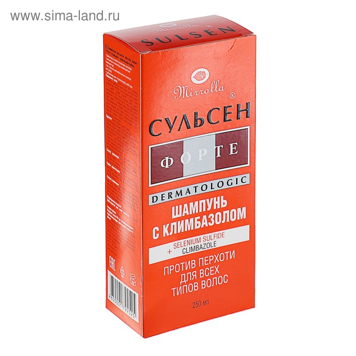 Шампунь Mirrolla &laquo;Сульсен Форте&raquo; 2% с климбазолом, 250 мл
