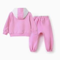 Комплект для девочки (толстовка, брюки ), цвет розовый, рост 98 см Комплект для девочки (толстовка, брюки ), цвет розовый, рост 98 см
