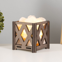 Соляной светильник с диммером "Корзина. Ромб" малый 1,4 кг, 15Вт, 15х12х12 см Соляной светильник с диммером "Корзина. Ромб" малый 1,4 кг, 15Вт, 15х12х12 см