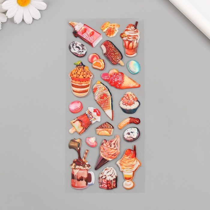 Наклейка пластик "Переливы. Сладости" 9,5х24,5 см