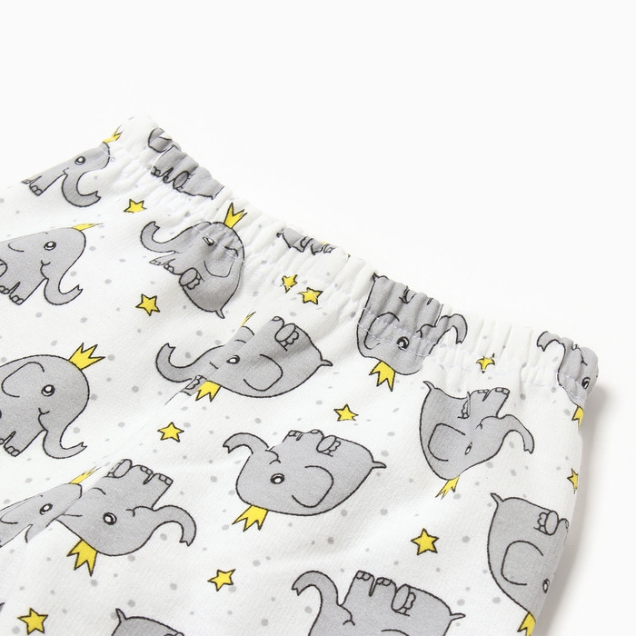 Комплект детский (кофточка, штанишки) НАЧЕС, цвет белый/сердечки, рост 56 см