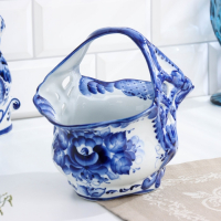 Конфетница «Весна», 21×13×18 см, гжель Конфетница «Весна», 21×13×18 см, гжель