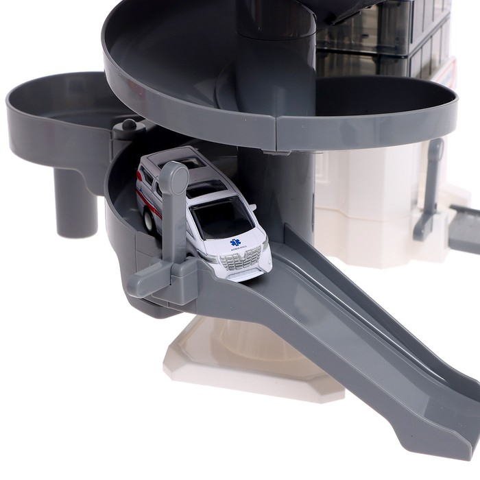 Парковка &laquo;Скорая помощь&raquo;, с 2 машинками, свет и звук