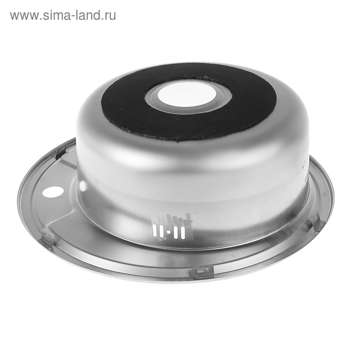 Мойка кухонная Accoona AB5151, врезная, круглая, толщина 0.6 мм, 510х165 мм, глянец Мойка кухонная Accoona AB5151, врезная, круглая, толщина 0.6 мм, 510х165 мм, глянец