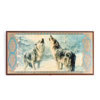 Нарды деревянные большие, настольная игра "Волки", 40 х 40 см, с шашками Нарды деревянные большие, настольная игра "Волки", 40 х 40 см, с шашками