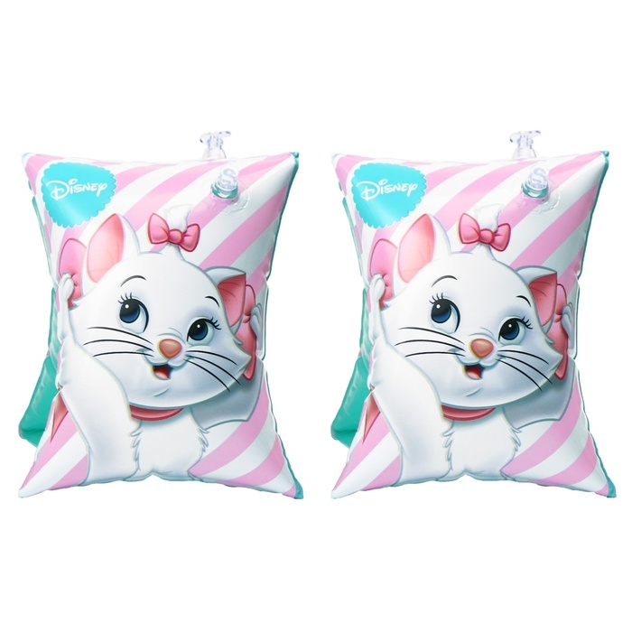 Нарукавники &laquo;Кошечка Мари&raquo;, детские, для плавания, 20х16 см, цвет розовый