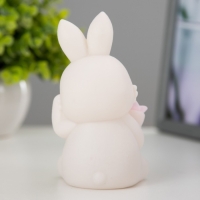 Ночник "Зайка с букетом" LED 2Вт от батареек 3хLR44 бело-розовый 6,5х6,5х11 см RISALUX Ночник "Зайка с букетом" LED 2Вт от батареек 3хLR44 бело-розовый 6,5х6,5х11 см RISALUX