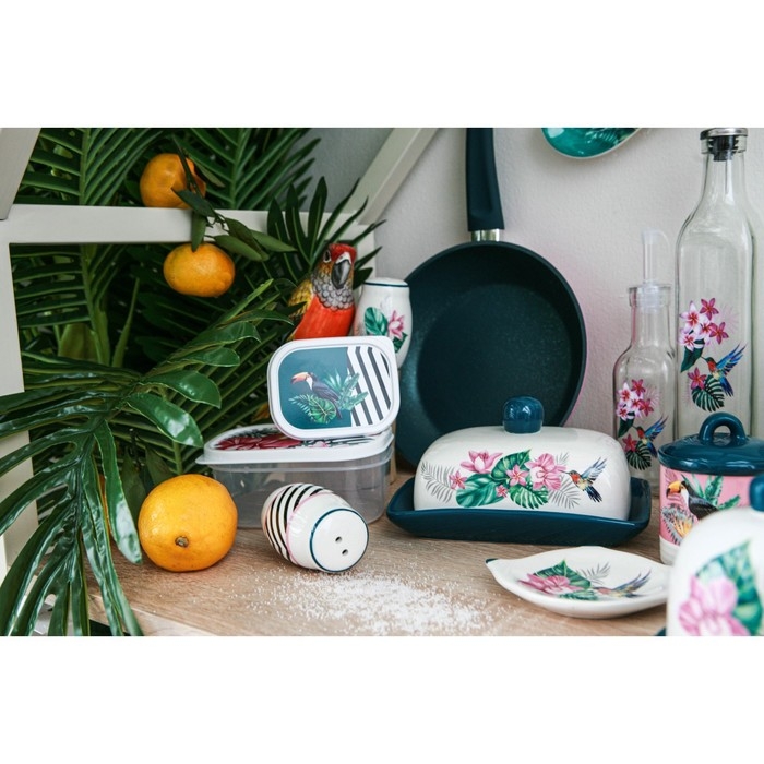 Набор для специй Доляна &laquo;Тропики&raquo;, 2 предмета: солонка, перечница, 130 мл