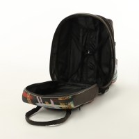 Чемодан малый с сумкой "Краски", отдел на молнии, наружный карман, цвет серый