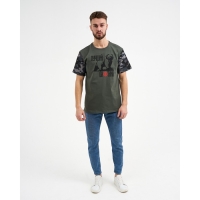 Футболка мужская KAFTAN "Охотник", хаки, р. 50 Футболка мужская KAFTAN "Охотник", хаки, р. 50