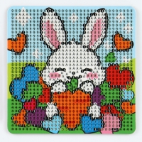 Алмазная мозаика-магнит для детей «Зайка» Алмазная мозаика-магнит для детей «Зайка»