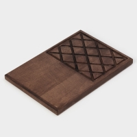 Доска разделочная для подачи Wild Kitchen, 32&times;22&times;2.5 см, граб темный