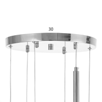 Светильник "Жаннетт" 6х3Вт G4 Хром 30х30х180см