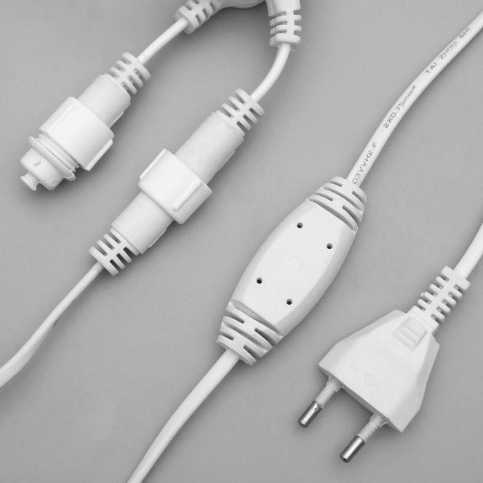 Гирлянда &laquo;Занавес&raquo; 2 &times; 1.5 м, IP44, УМС, белая нить, 360 LED, свечение тёплое белое, 220 В