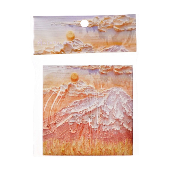 Блок для записей 80 х 80 мм, 80 листов Горный склон ЗD Блок для записей 80 х 80 мм, 80 листов Горный склон ЗD