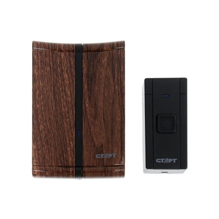 Звонок СТАРТ Б/З 005, беспроводной, 36 мелодий, 80 м, 2xAA (не в комплекте) /1xA23, чёрный Звонок СТАРТ Б/З 005, беспроводной, 36 мелодий, 80 м, 2xAA (не в комплекте) /1xA23, чёрный