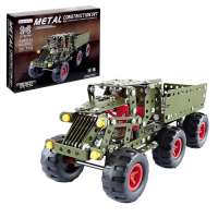 Конструктор металлический &laquo;Военный грузовик&raquo;, 307 деталей
