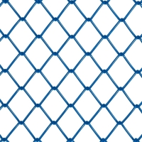 Сетка-рабица ячейка 50х50мм, толщина 2,6мм, с полимерным покрытием, синяя (рулон 1,5х10м)