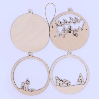 Заготовки для творчества. Деревянная ёлочная подвеска «Новый год! Ночной город» Заготовки для творчества. Деревянная ёлочная подвеска «Новый год! Ночной город»