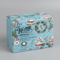 Гирлянда «Нить» 6 м с насадками «Свечи на прищепке», IP20, тёмная нить, 30 LED, свечение тёплое белое, 220 В Гирлянда «Нить» 6 м с насадками «Свечи на прищепке», IP20, тёмная нить, 30 LED, свечение тёплое белое, 220 В