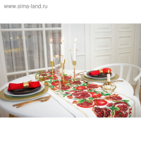 Дорожка на стол «Гранаты» 40*146 см Дорожка на стол «Гранаты» 40*146 см