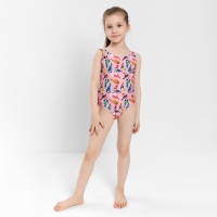 Купальник слитный для девочки, цвет розовый, рост 110-116 см Купальник слитный для девочки, цвет розовый, рост 110-116 см