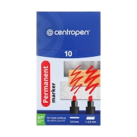 Маркер перманентный 5.0 мм Centropen 8566, линия 2,5 мм, цвет красный Маркер перманентный 5.0 мм Centropen 8566, линия 2,5 мм, цвет красный