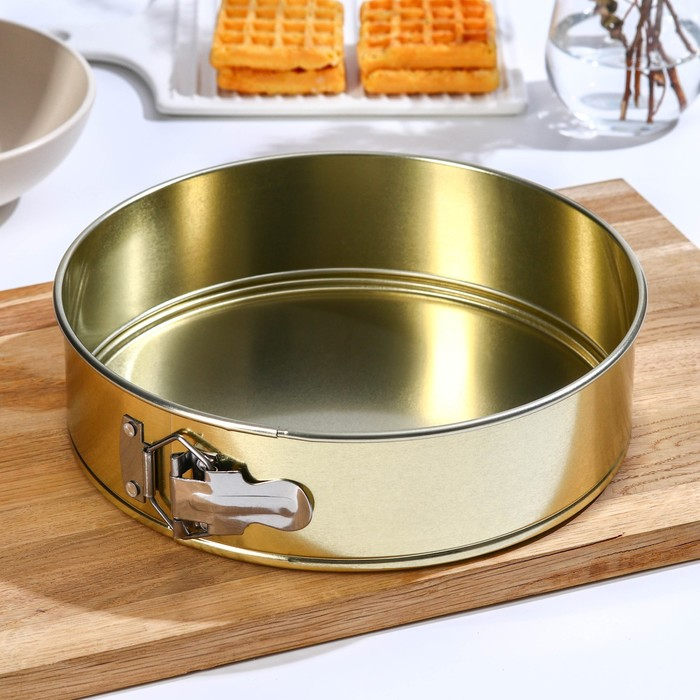 Форма для выпечки и выкладки с регулировкой размера «Никис», d=24 см, h=6 см, антипригарное покрытие, цвет микс Форма для выпечки и выкладки с регулировкой размера «Никис», d=24 см, h=6 см, антипригарное покрытие, цвет микс