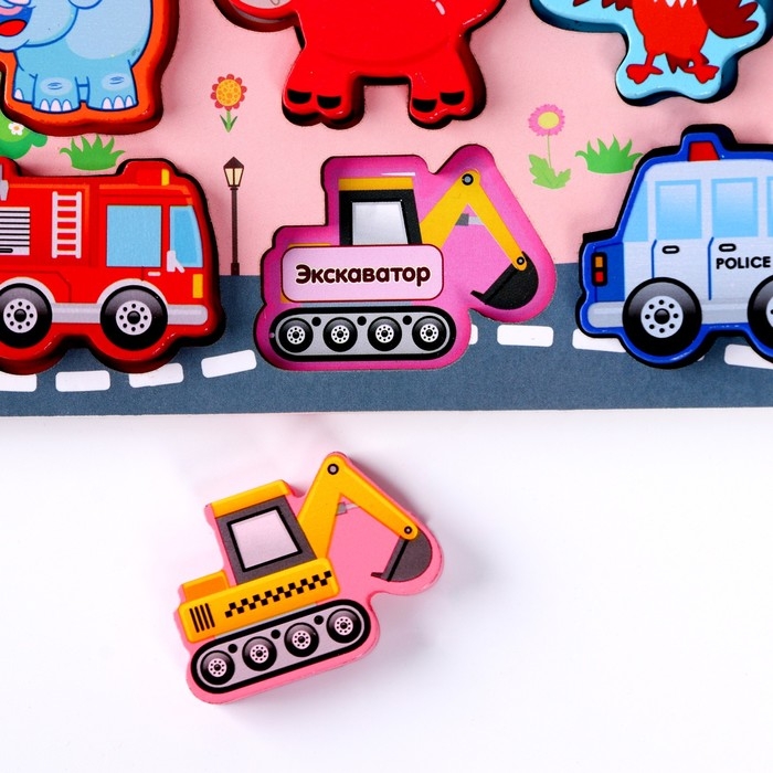 Логический центр 3 в 1 &laquo;Животные, профессии, счёт&raquo; 44,5 &times; 17,8 &times; 4,3 см