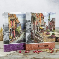 Фотоальбом магнитный 30 листов "Старый город" 23x28см МИКС
