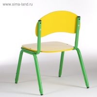 Стул детский штабелируемый Сема гр.1-3, Желтый/Зеленый