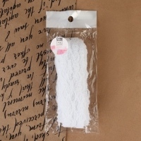 Кружево капроновое, 30 мм × 10 ± 1 м, цвет белый Кружево капроновое, 30 мм × 10 ± 1 м, цвет белый