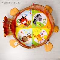 Развивающий коврик 3 в 1 &laquo;Лев&raquo;, 68x68 см, 30 цветных шариков, 4 игрушки