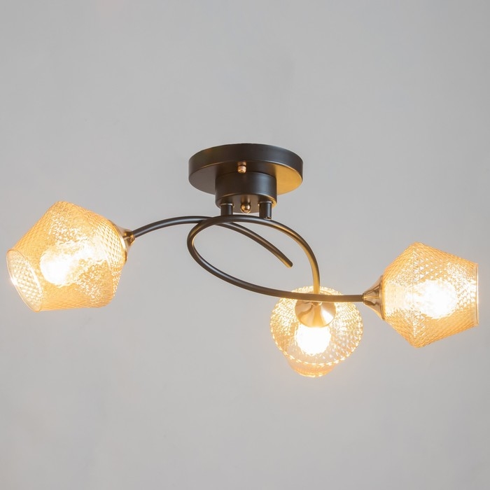 Люстра Люстра "Изота" 3хE27 40Вт черный 38х38х28 см BayerLux