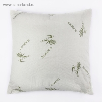 Подушка &laquo;Бамбук&raquo; 70х70 см, цвет зелёный МИКС
